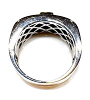 Ring Sommer Woman Anni '80 in White Gold Zaffiro blu 0.59 Ct ZAF CT 0.59 DIA CT 0.15 H/VS - ZAF CT 0.59 DIA CT 0.15 H/VS